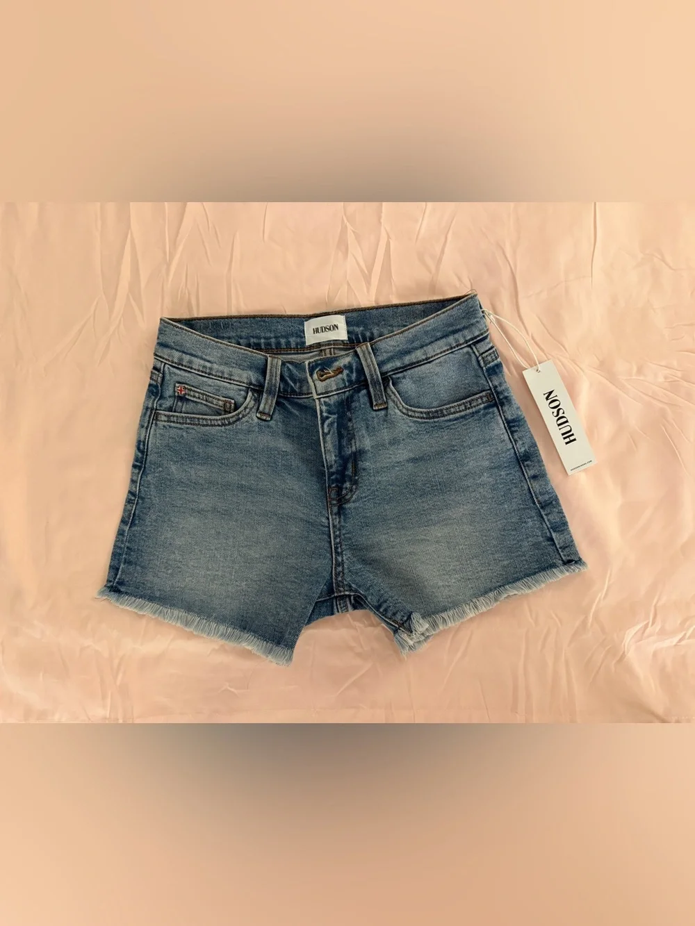 Hudson Jeans Frayed Hem Denim Shorts NWT